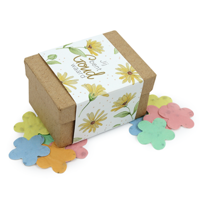 Jij bent goud waard - Groeiconfetti in papier maché doosje // Mijksje