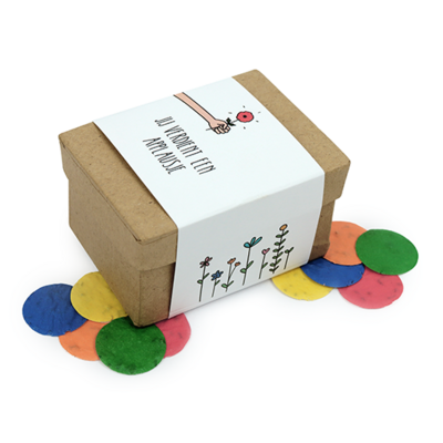 Jij verdient een applausje - Groeiconfetti in papier maché doosje // Eef