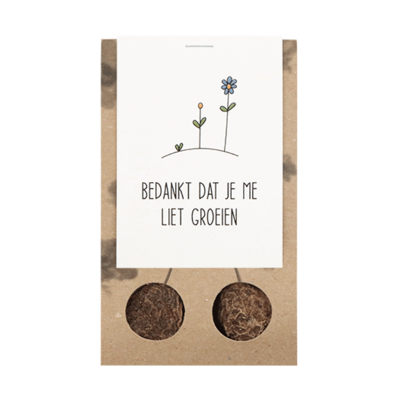 Bedankt dat je me liet groeien - Bloembollen in buidel // Eef