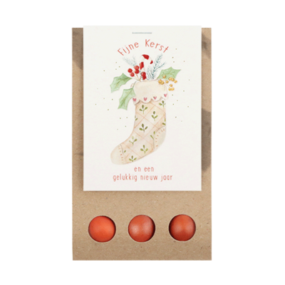 Fijne kerst - Bloembollen in buidel // Mijksje