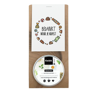 Bedankt voor je komst - Thee in buidel // Eef