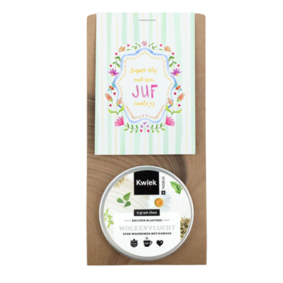 Super blij met een juf zoals jij - Thee in buidel // Mijksje