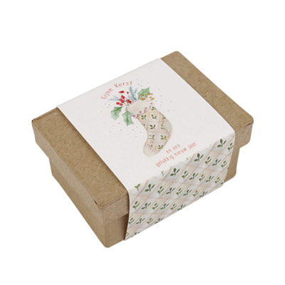 Fijne kerst en een gelukkig nieuwjaar - Zaadbommetjes in papier maché doosje // Mijksje