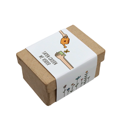 Samen groeien we verder - Zaadbommetjes in papier maché doosje // Eef