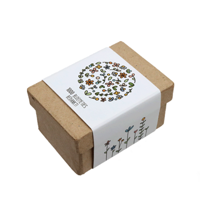 1000 bloemetjes bedankt - Zaadbommetjes in papier maché doosje // Eef