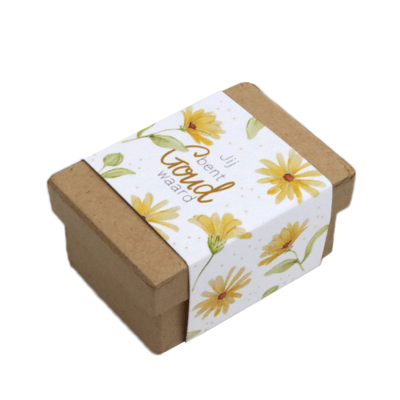 Jij bent goud waard - Zaadbommetjes in papier maché doosje // Mijksje