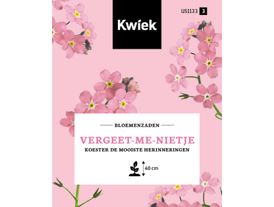 Vergeet-me-niet (roze) zaden -  Kwiek Uitdeel zakjes (UITVERKOCHT)