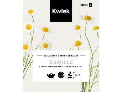 Biologische Kamille zaden -  Kwiek Uitdeel zakjes (UITVERKOCHT)
