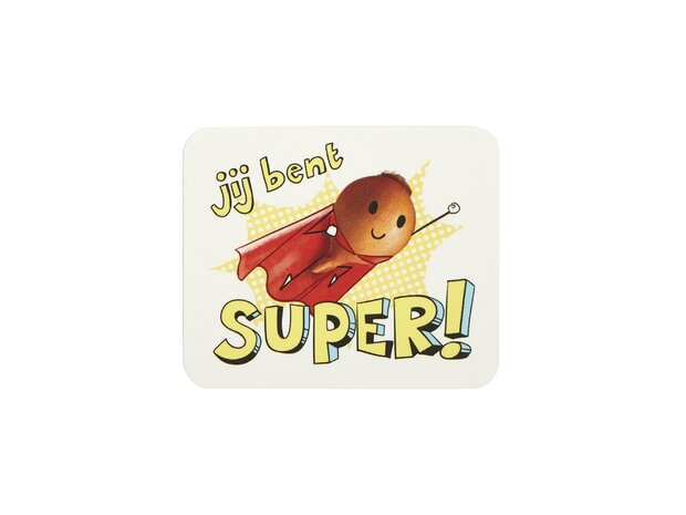Label - Jij bent super! - 50x60mm